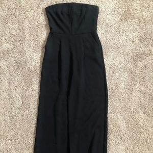 Women’s Black Strapless Jumpsuit - Size Medium